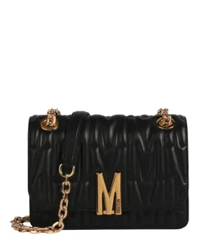 Moschino Quilted M Leather Shoulder Bag