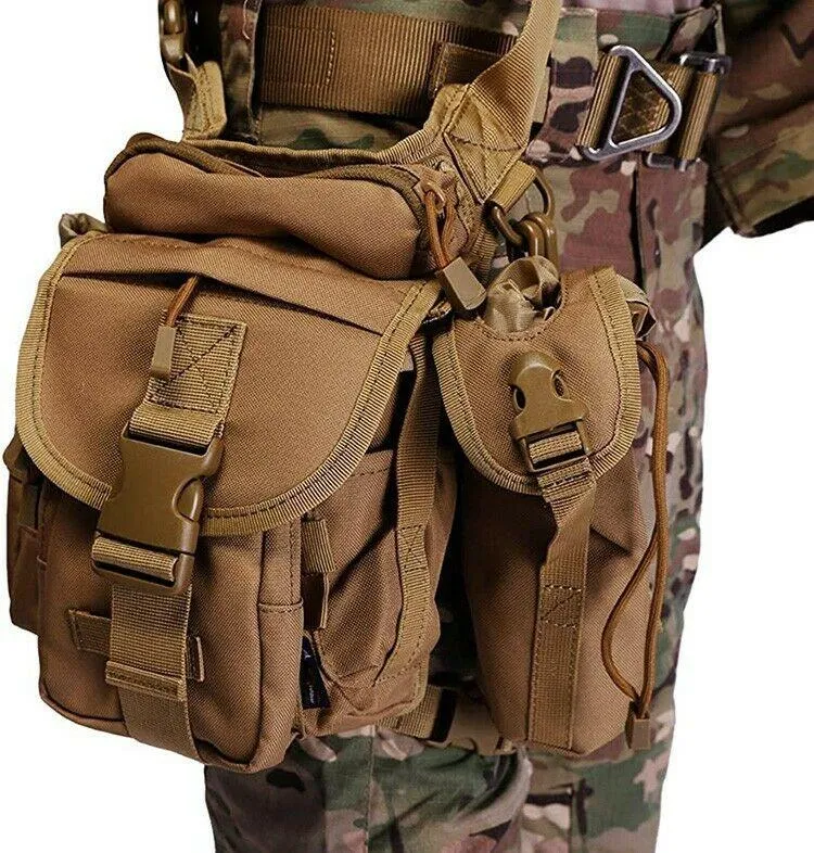 MROYALE™ Tactical Drop Leg Utility Pouch -  Military Thigh Outdoor/Hiking/Camping Pack