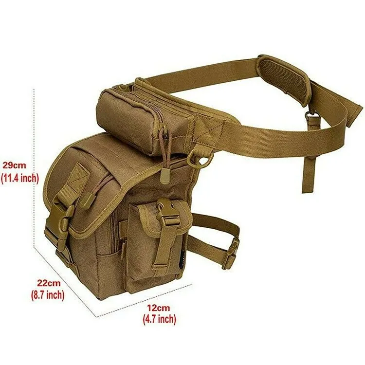 MROYALE™ Tactical Drop Leg Utility Pouch -  Military Thigh Outdoor/Hiking/Camping Pack