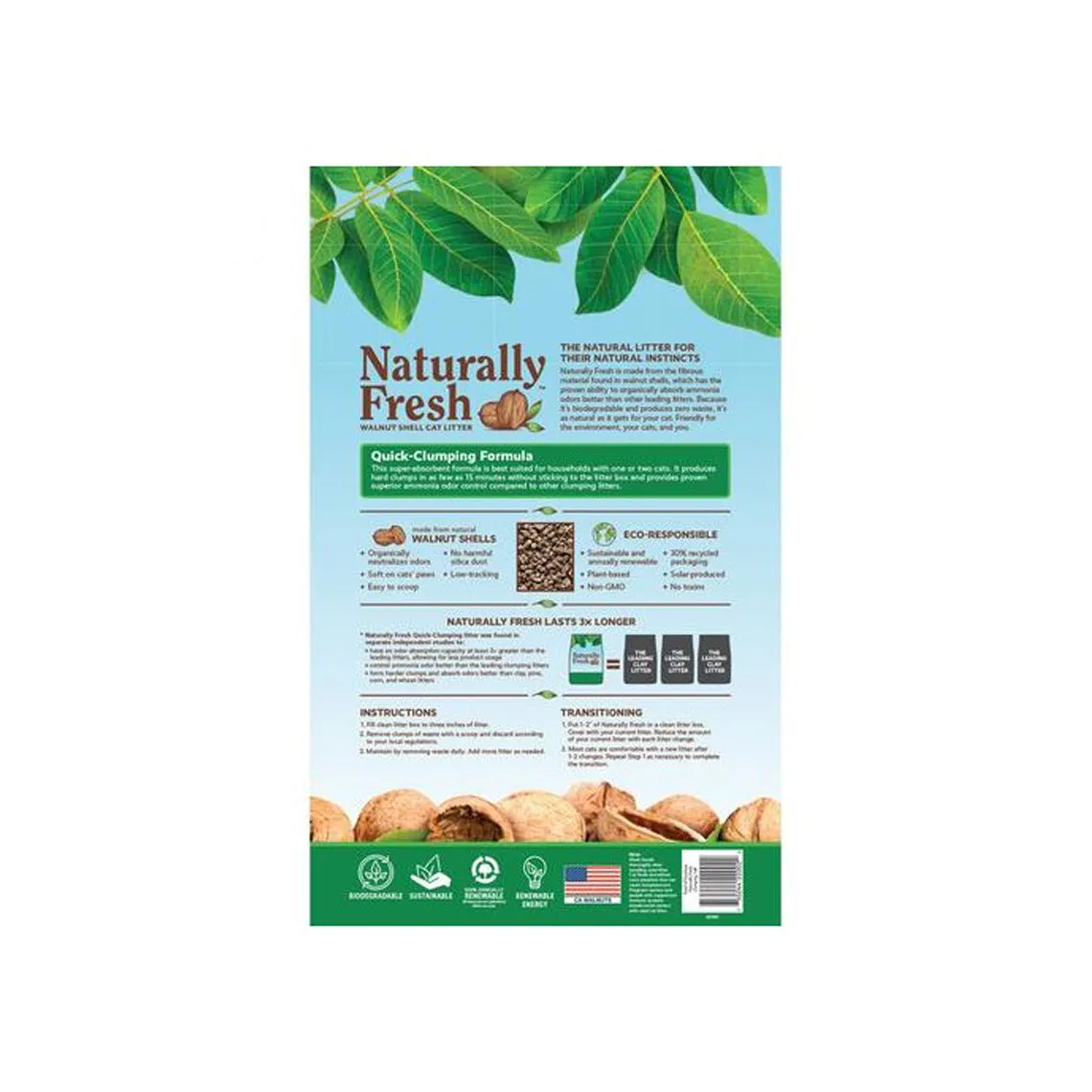 Naturally Fresh Quick Clumping Walnut Shell Cat Litter