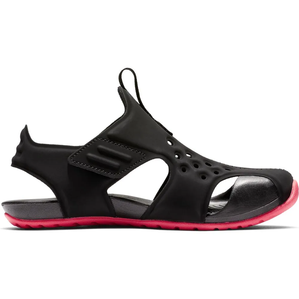 Nike Black/Racer Pink Sunray Protect Children's Sandal