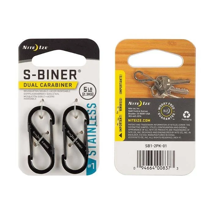 Nite Ize S-Biner Size #1 - 2 Pack