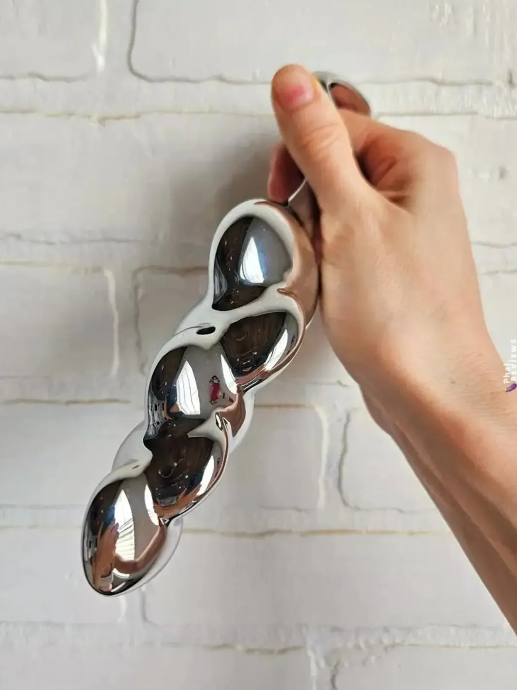 Njoy Disco Stainless Steel Beaded Dildo