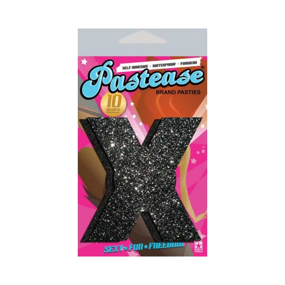 Pastease X Black Glitter Nipple Pasties