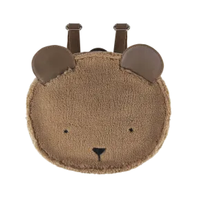 Paui Schoolbag | Bear | Light Maple Curly Faux Fur