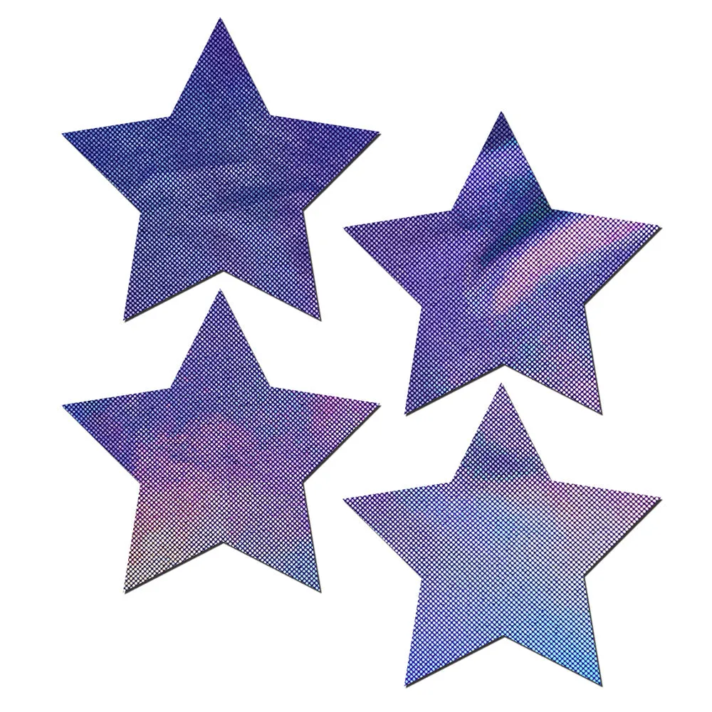 Petites 2 pair Sm Liquid Stars Lavender