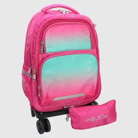 Pink 20 Inches Trolley Bag   Pencil Case