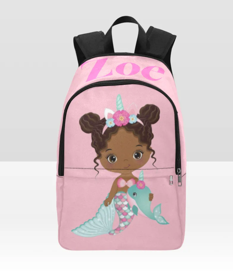 Pink Mermaid Backpack and Lunch Bag Set