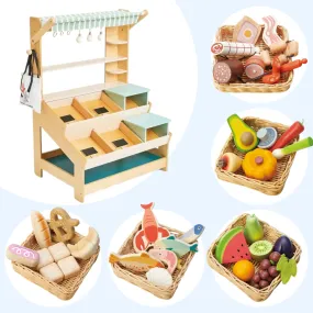 Play Food Store Market 6 Piece Bundle