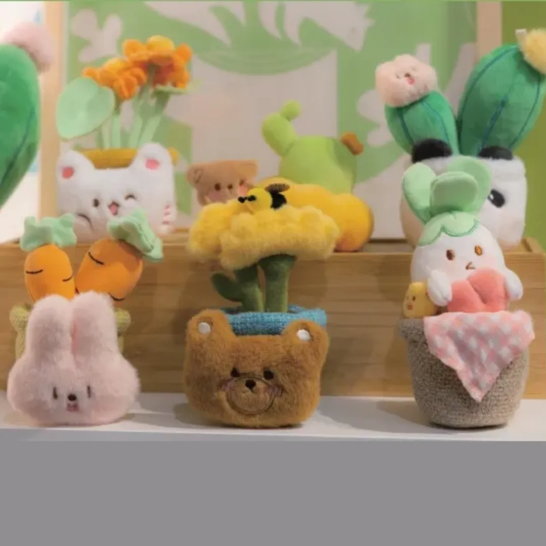 Plush Flower Pot Keychain Blind Box