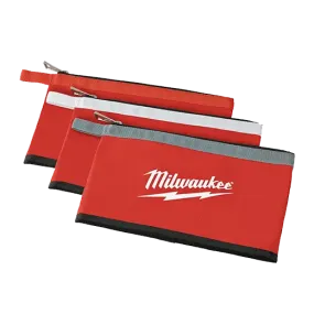 Pouch - Milwaukee 3 Pk Zipper Pouches, 48-22-8193