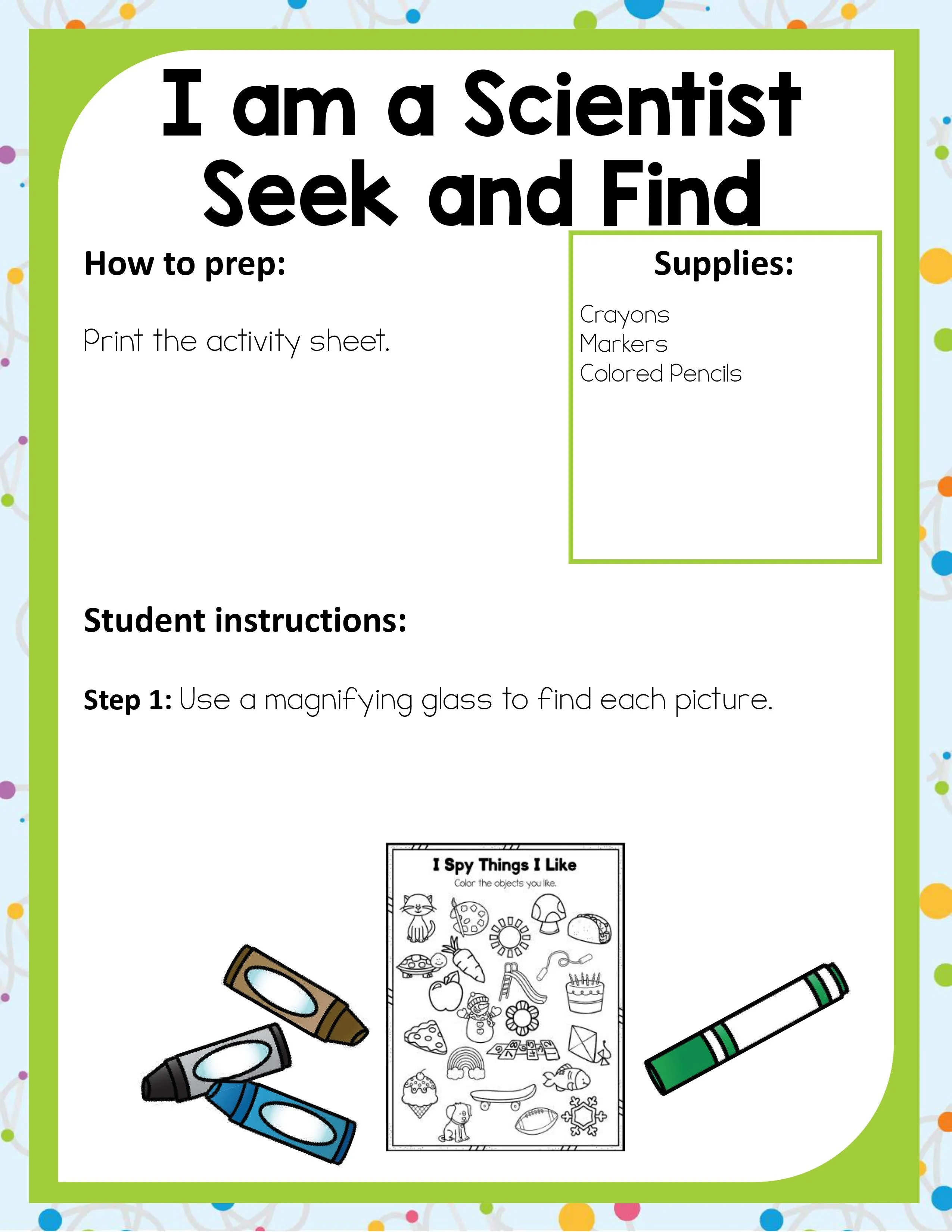 Preschool Science Pack