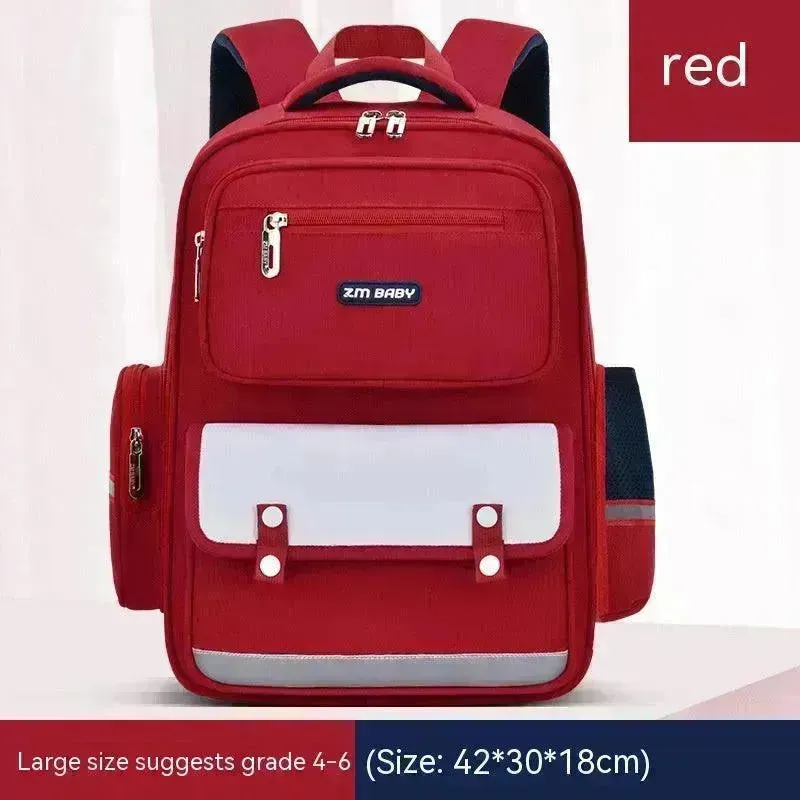 Primary School Student Schoolbag Male Grade 1-3-6 Portable Burden Alleviation Large Capacity Children's Schoolbag Backpack