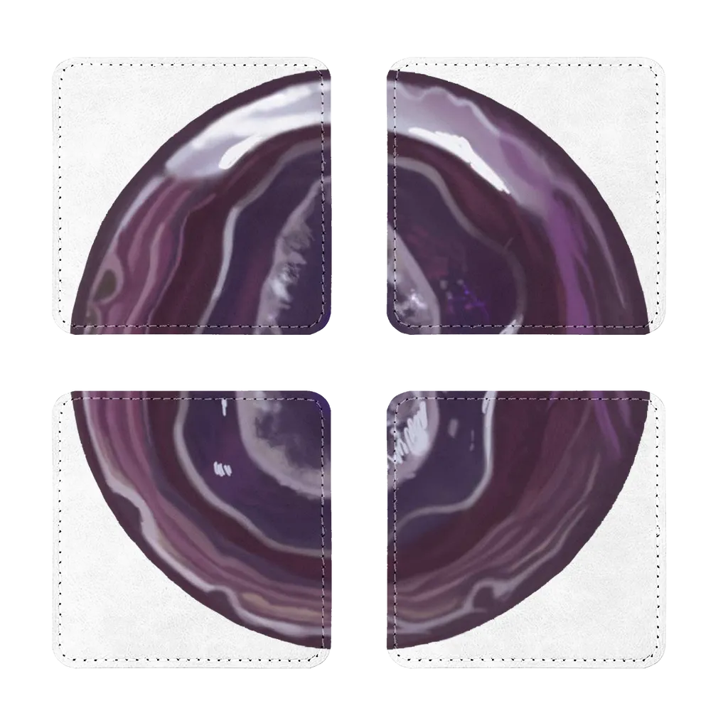 Purple Rock Sublimation Coasters Pack of Four