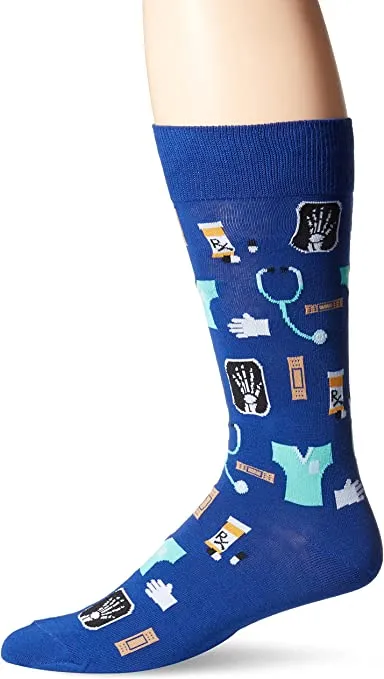 "Medical" Cotton Crew Socks by Hot Sox