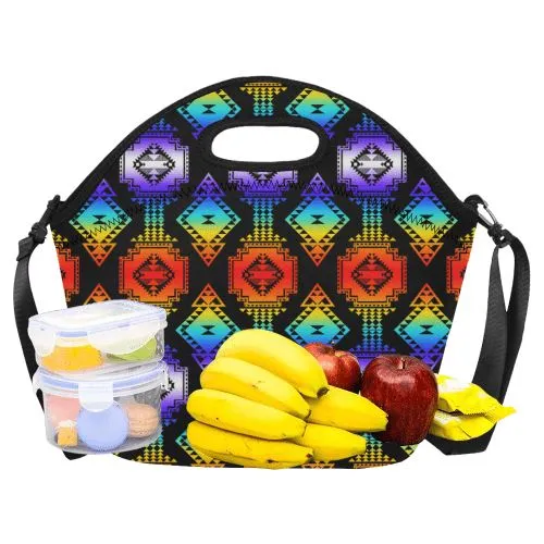 Rainbow Gathering Neoprene Lunch Bag/Large