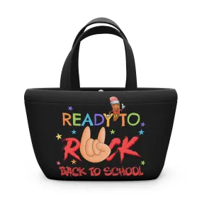 Ready To Rock Lunch Bag, Back To School Lunch Bag, Back to Learning Lunch Bag, Ready for School Lunch Bag. First day Of School.