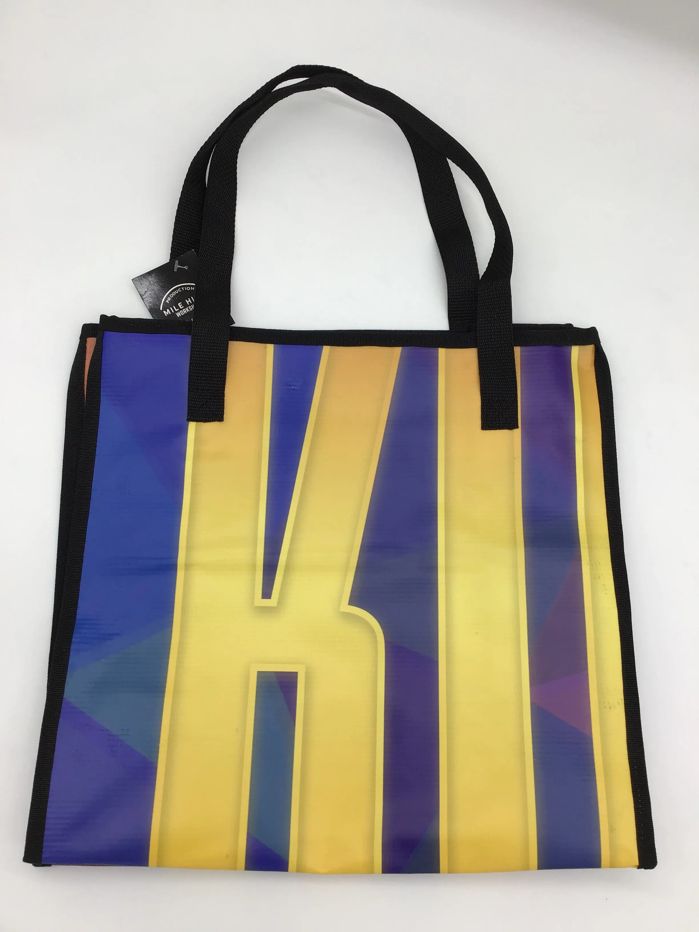 Recycled Banner Large Square Tote