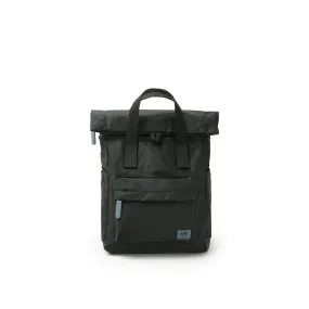 Roka Creative Waste Black Edition Canfield B Small All Black Airforce Recycled Nylon Weather Resistant Bag