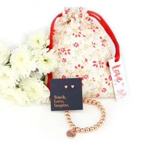 Rose Gold & Floral - Teach Love Inspire - Gift Bundle (R10)