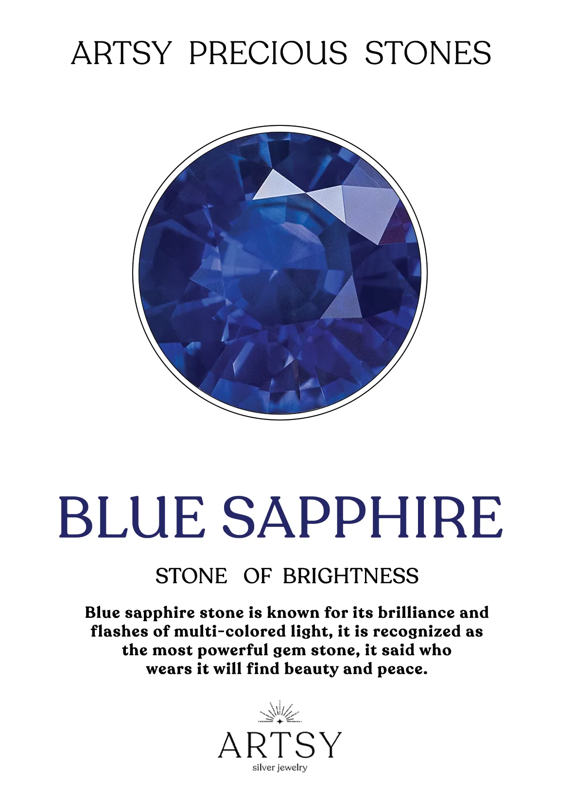 Sapphire Obsession Silver Ring