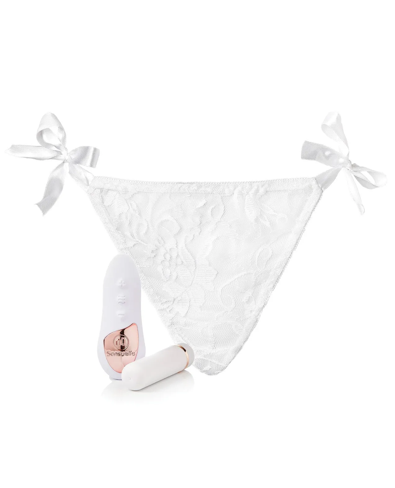 Sensuelle Pleasure Panty Bullet w/Remote Control - 15 Function White