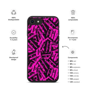 SoundMojo Retro Cassette Pattern iPhone Case