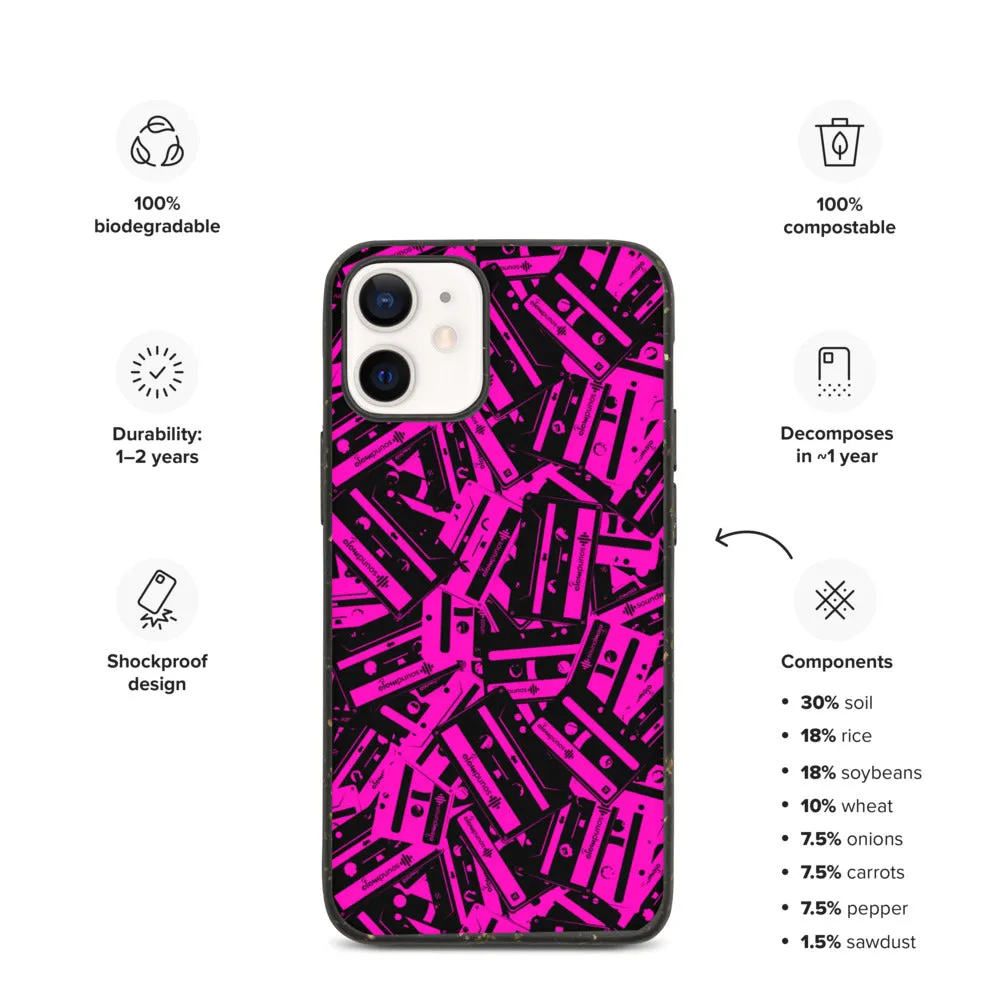 SoundMojo Retro Cassette Pattern iPhone Case