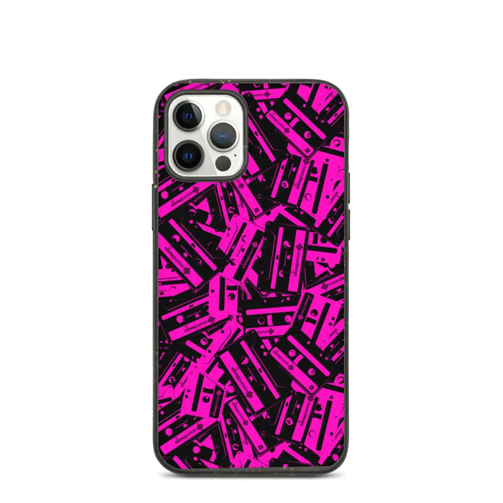 SoundMojo Retro Cassette Pattern iPhone Case