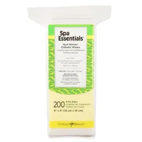 Spa Essentials Esthetic Wipes, 4" x 4" 200 ct