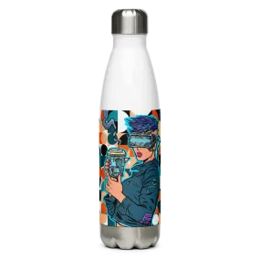 Stainless Steel Robo Girl Water Bottle