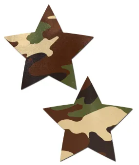 Star: Camouflage Stars Nipple Pasties