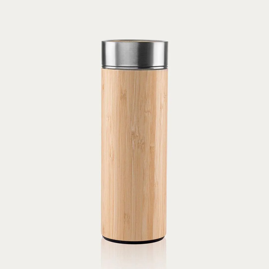 Stay Hydrated in Style with the Premium Bamboo Double Wall Stainless Steel Bottle (500ml) 🌿