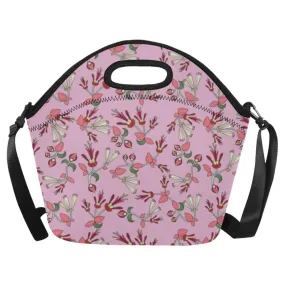 Strawberry Floral Neoprene Lunch Bag/Large