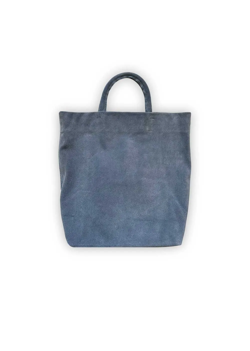 Suede Tote, Wedgwood Blue