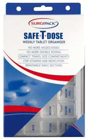 Surgipack Weekly Tablet Organiser Small