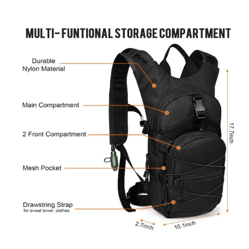 Tactical Water Backpack CF-44 BLACK