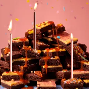 The Birthday Brownie Tower