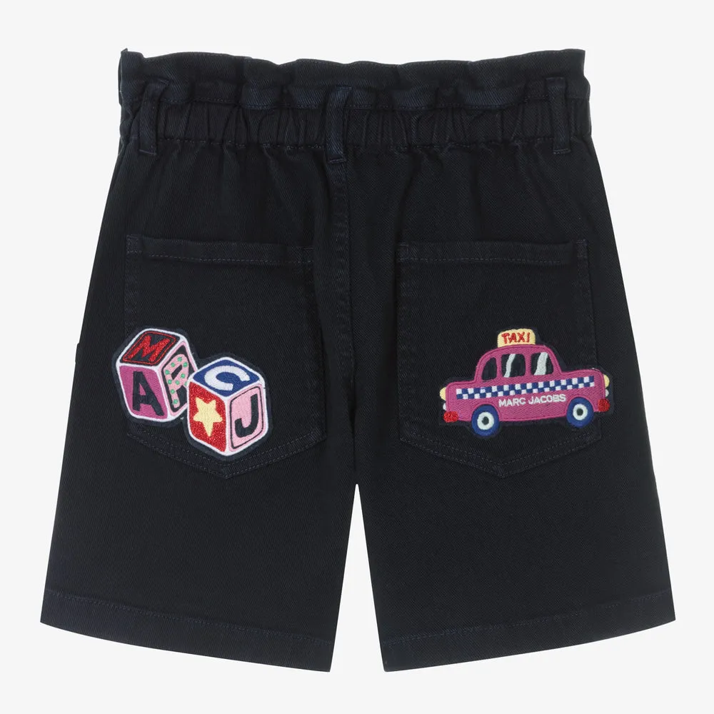 The Marc Jacobs Girls Blue Cotton Shorts