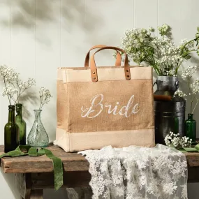 Tillyanna Bride Market Tote - Natural Jute