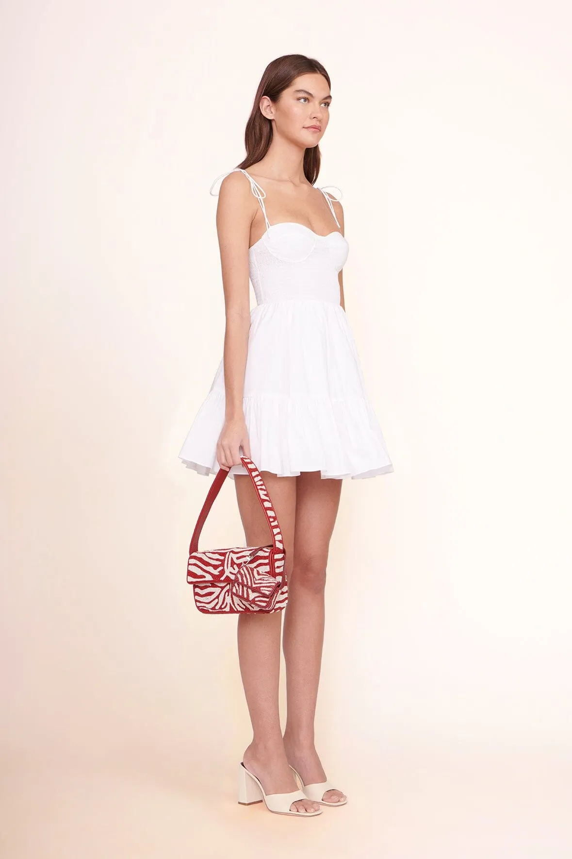 TOMMY BEADED BAG | SCARLET WHITE