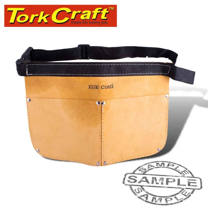 Tork Craft Double Pocket Leather Nail Bag