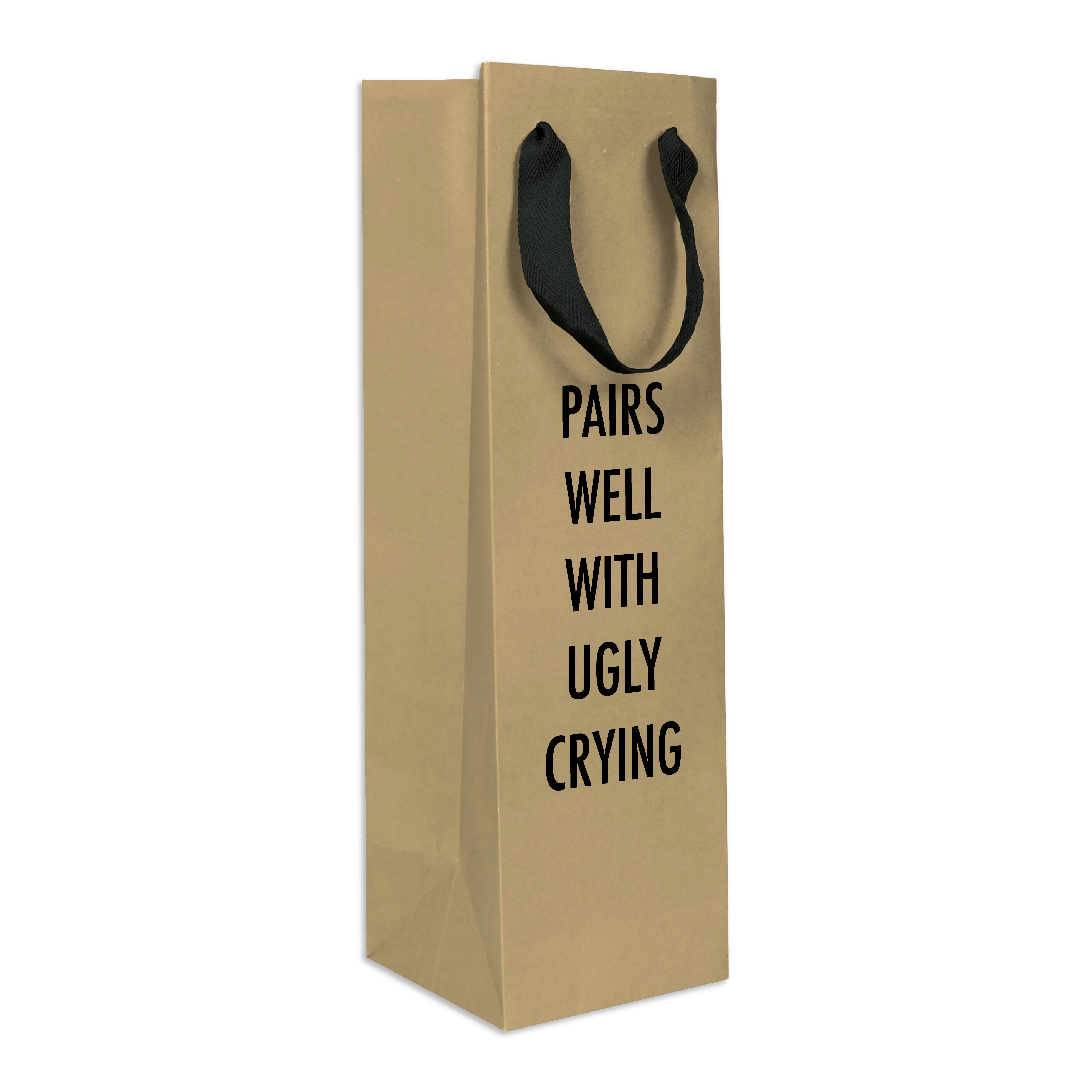 Ugly Crying Wine Bag