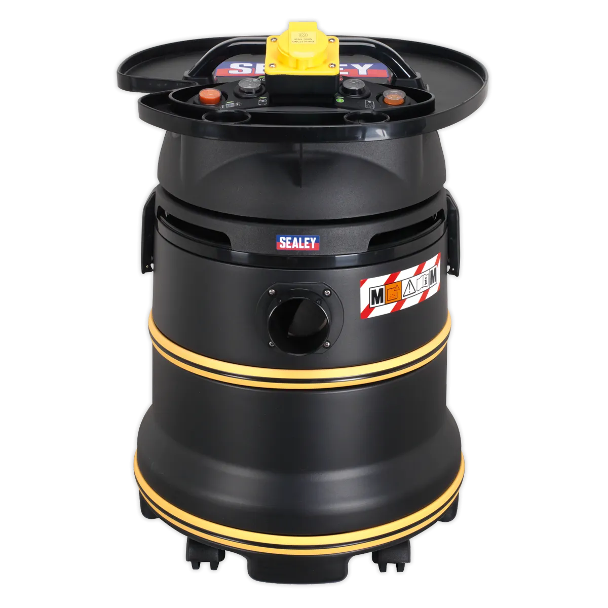 Vacuum Cleaner Industrial Wet/Dry 35L 1200W/110V Plastic Drum Class M Self-Clean Filter