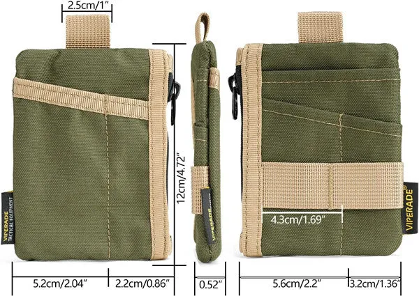 VE28 6-in-1 EDC Pouch, 500D Compact EDC Pocket Organizer