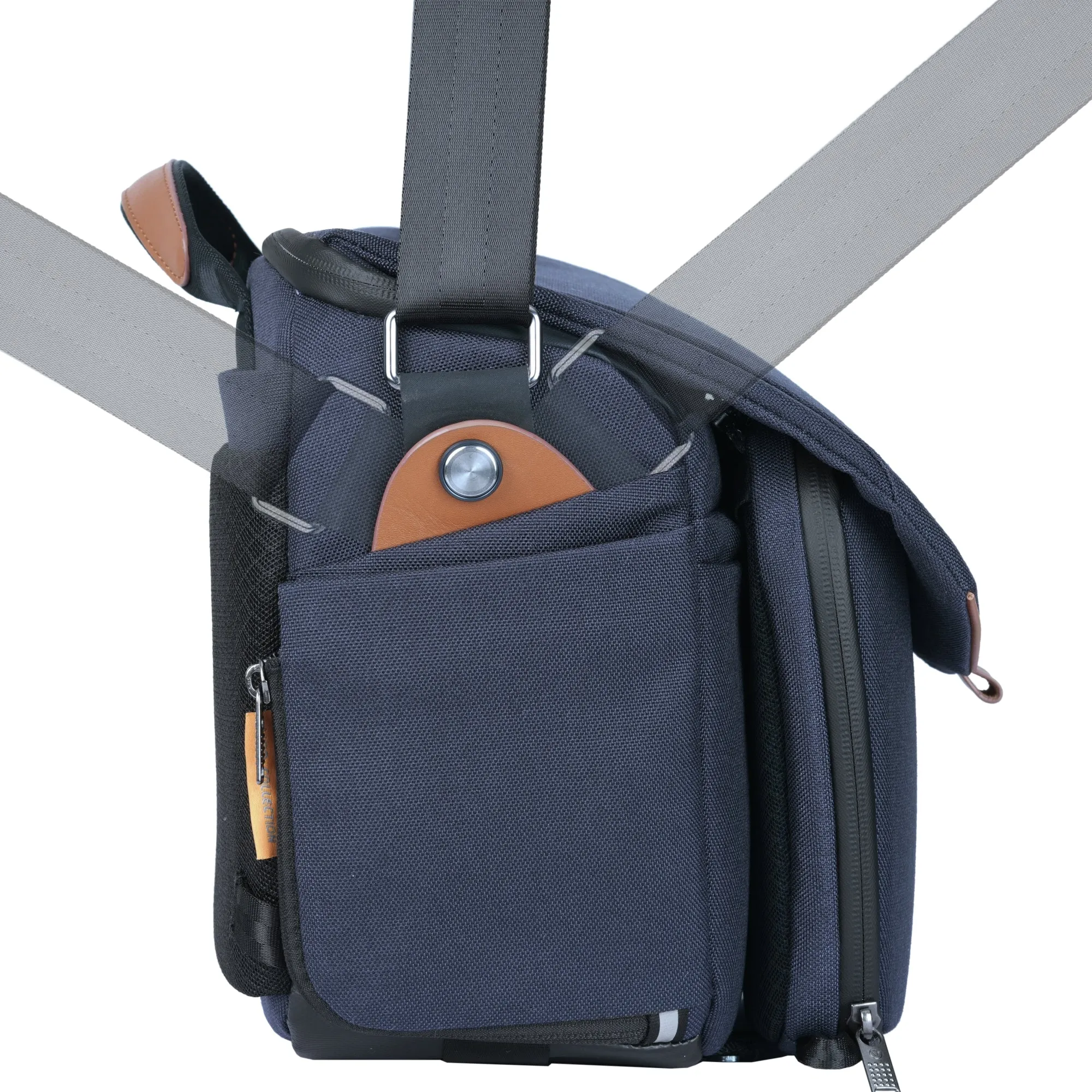 VEO CITY S36 Camera Shoulder Bag w/ Pouch - Navy Blue