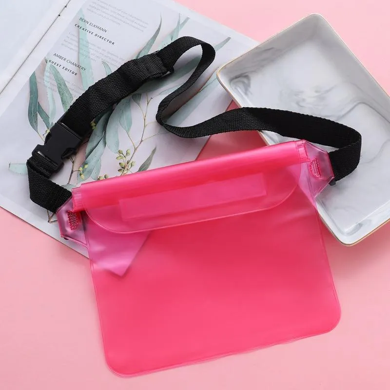 Waterproof bag with adjustable waist strap - protect your belongings