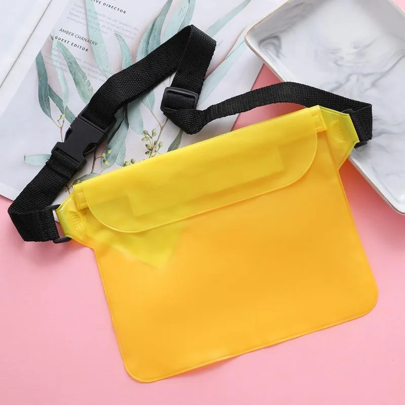 Waterproof bag with adjustable waist strap - protect your belongings