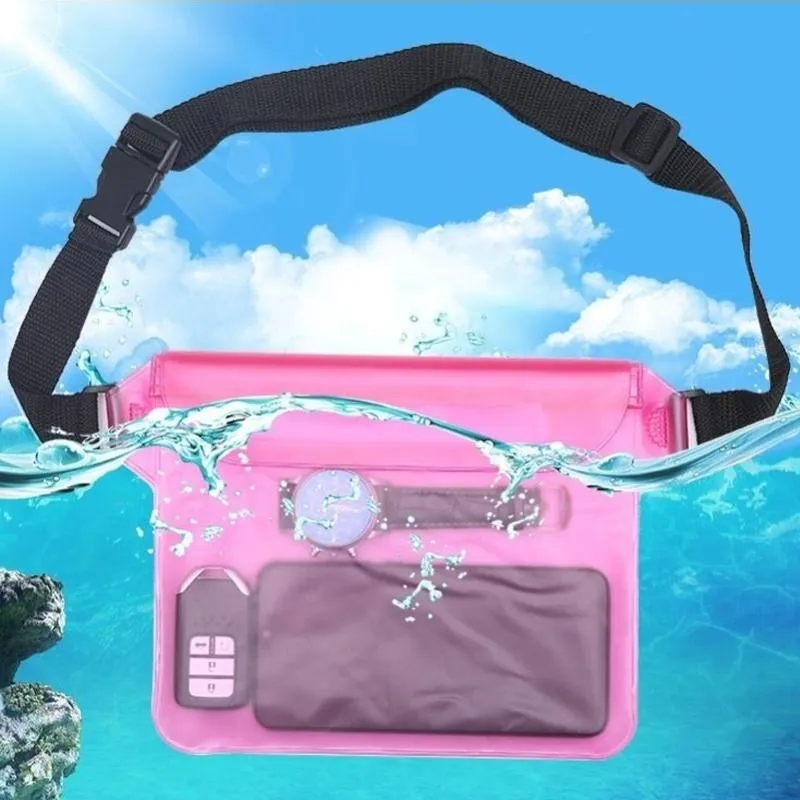 Waterproof bag with adjustable waist strap - protect your belongings