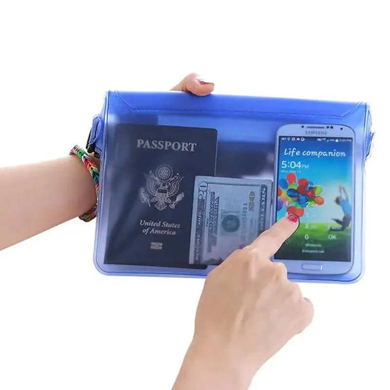 Waterproof bag with adjustable waist strap - protect your belongings